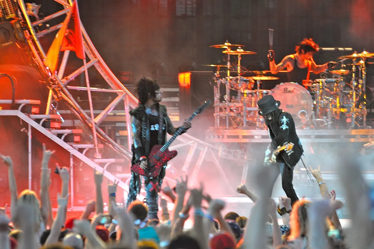 Motley Crue performing at the Minnesota State Fair in 2012