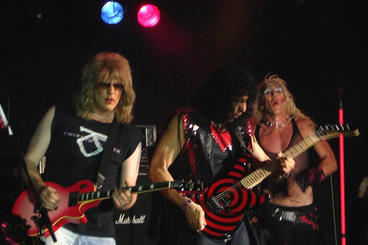 Twisted Sister performing onstage in Manchester in 2006